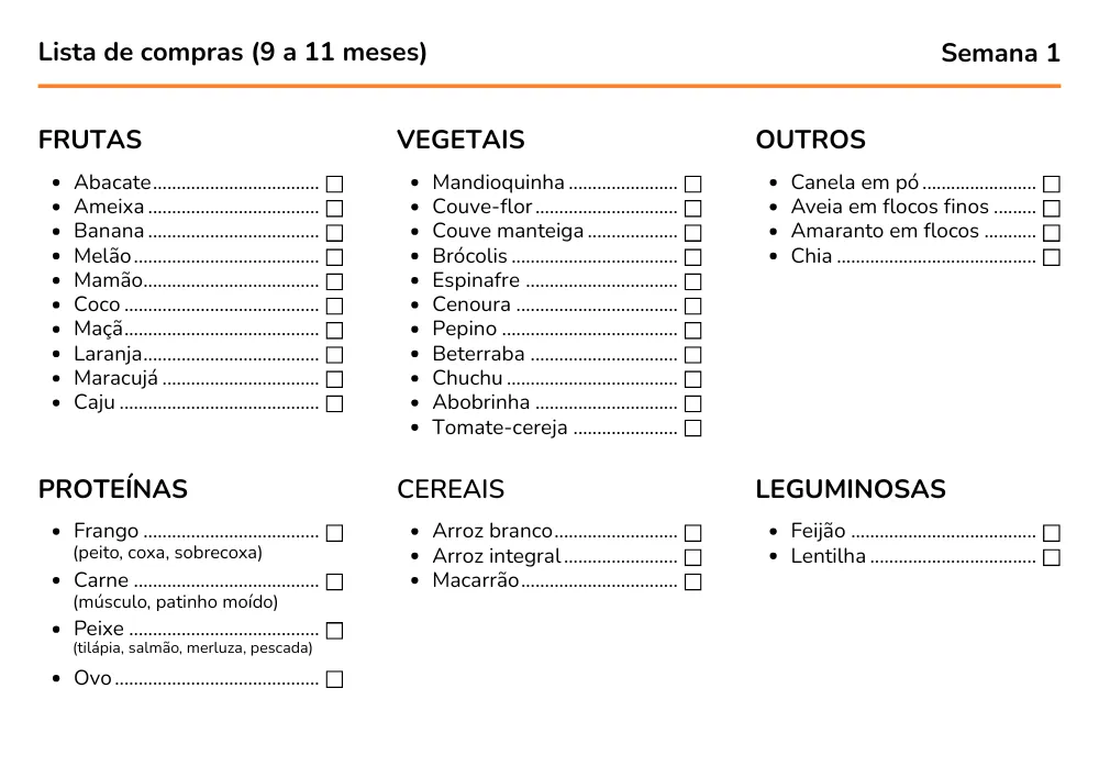 Exemplo de cardápio 5