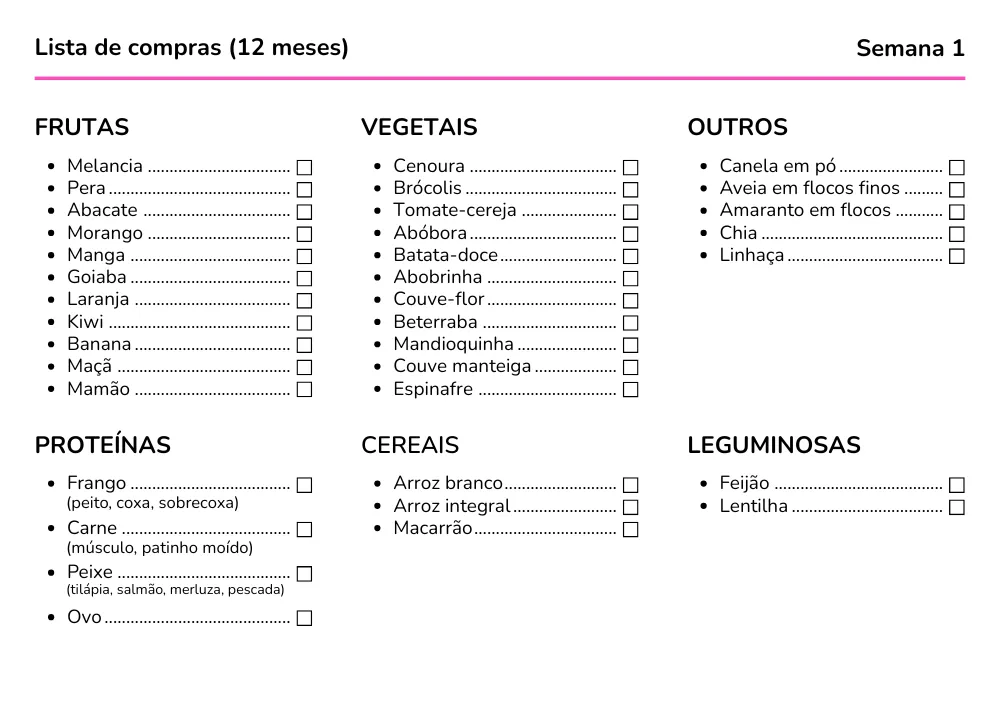 Exemplo de cardápio 7